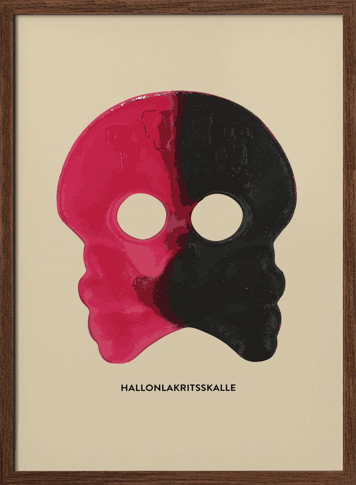 Pink Black Candy Skull