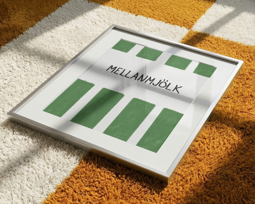 Swedish Milk Green Stripes