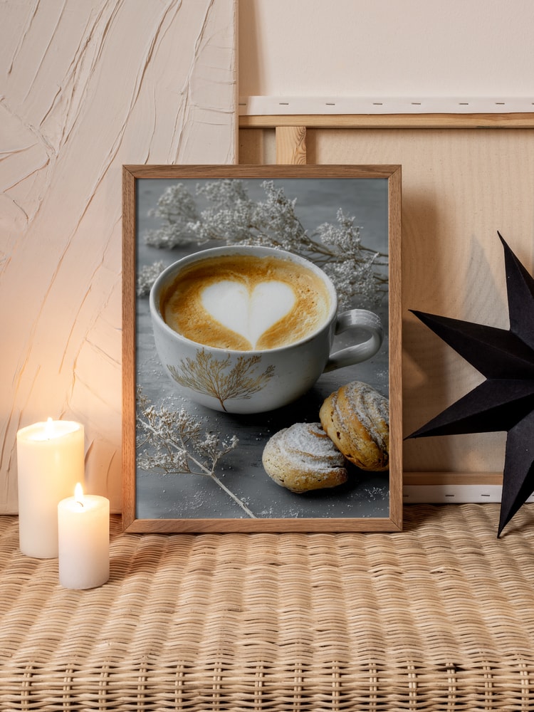 Warm Coffee Heart Breakfast