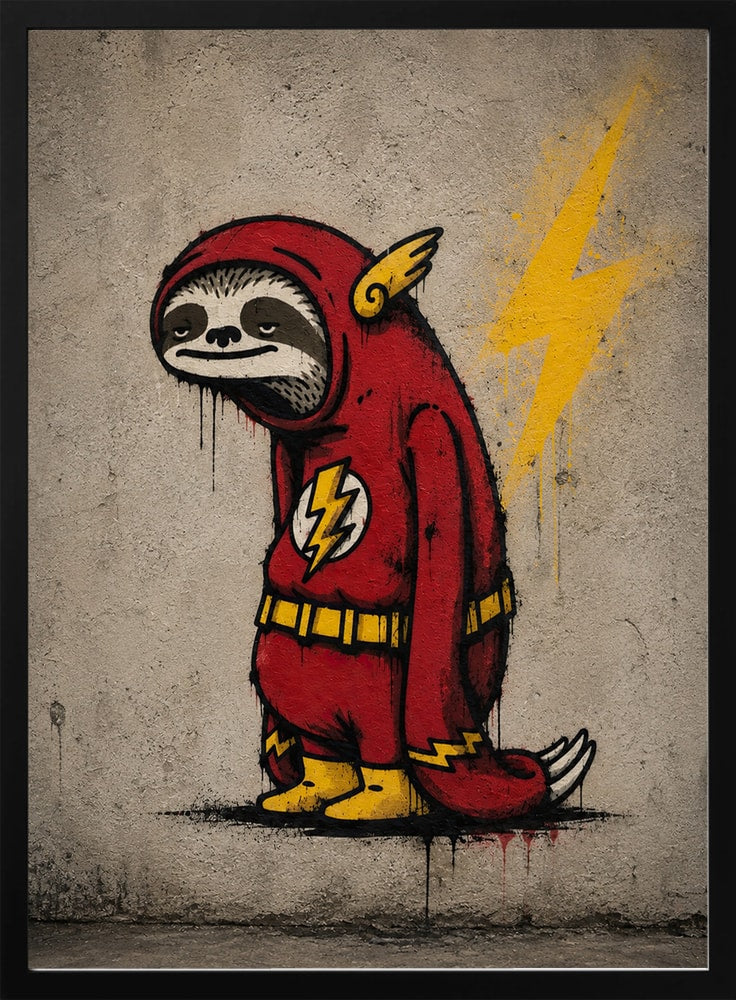 Tired Flash Sloth Graffiti