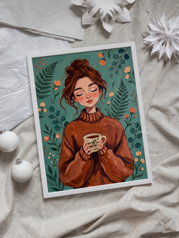 Cozy Woman Autumn Comfort