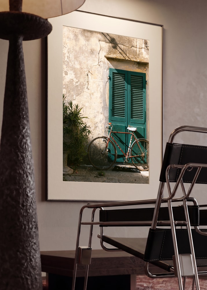 Charming Bicycle Green Shutters