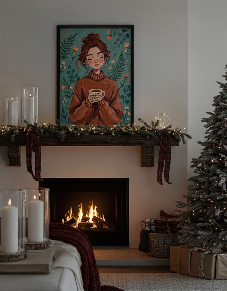 Cozy Woman Autumn Comfort