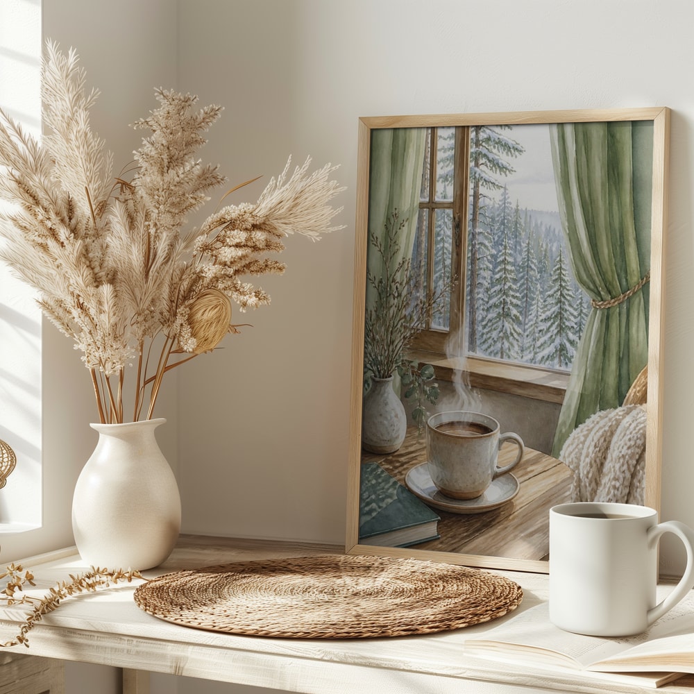 Cozy Winter Window View