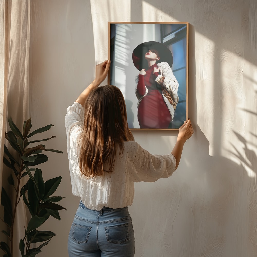 Elegant Lady In Red