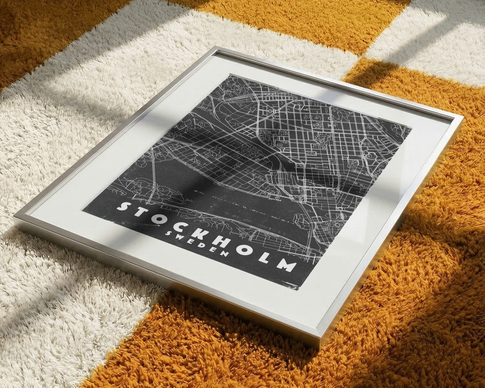 Minimalist Stockholm Map