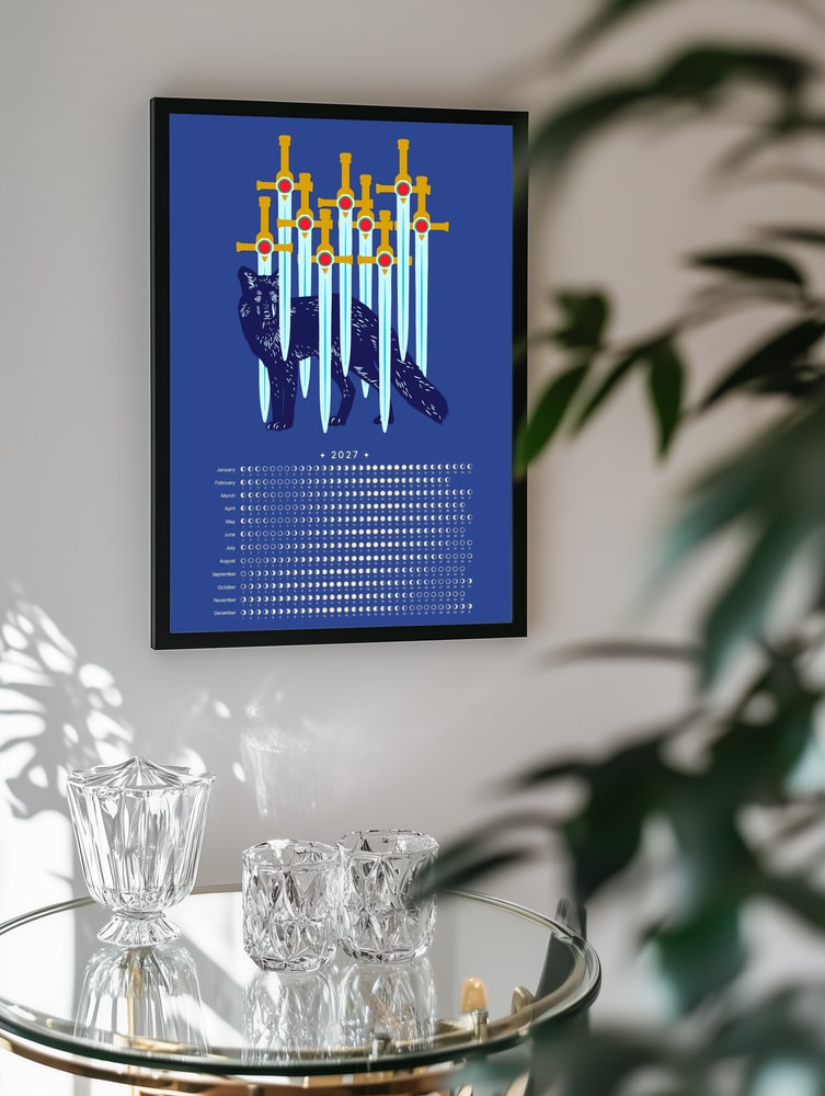 Ten Swords Wolf Calendar