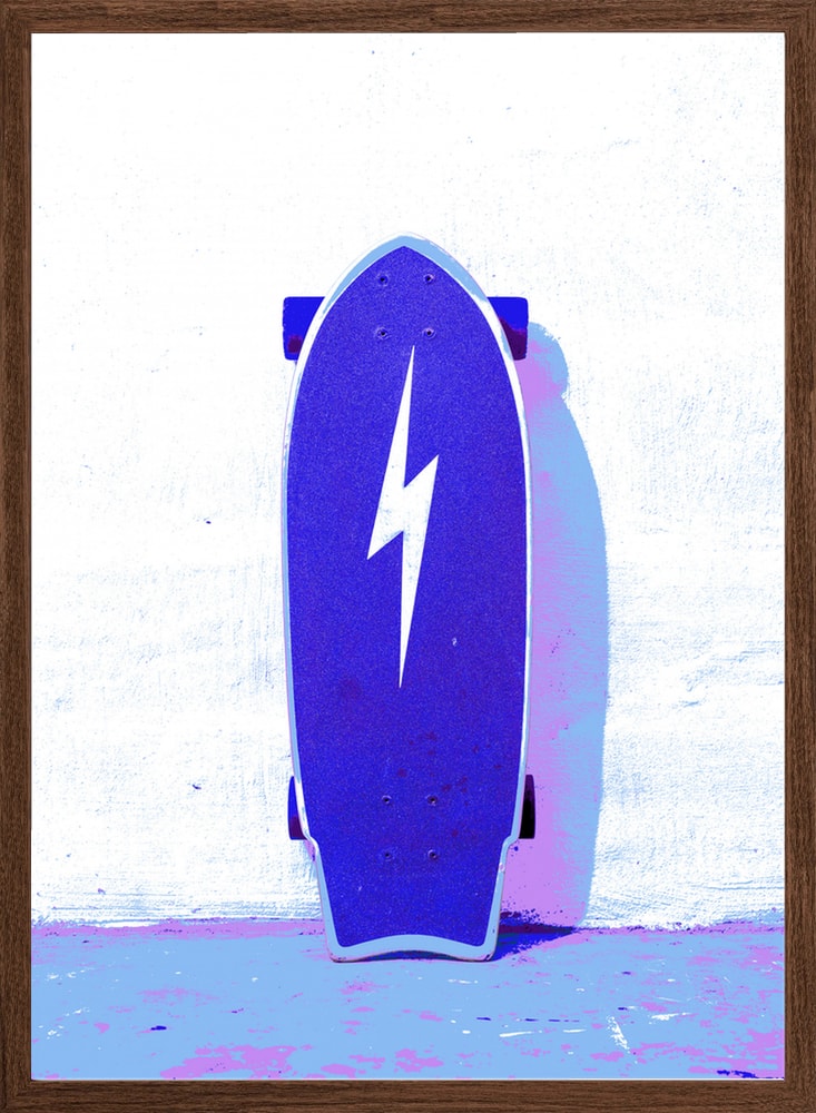 Electric Blue Skateboard