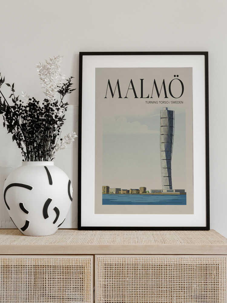 Malmö Travel Poster