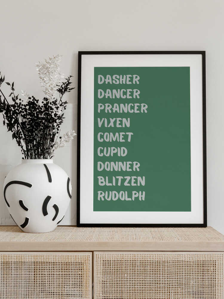 Reindeer Names - Green