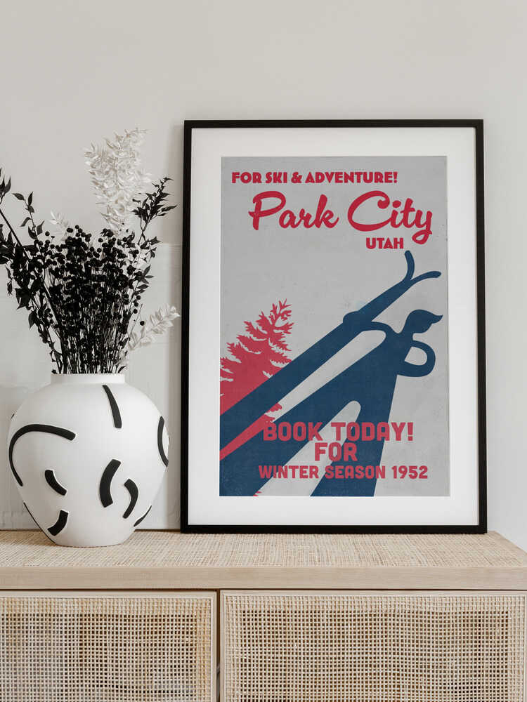 Park City – vintage skidaffisch