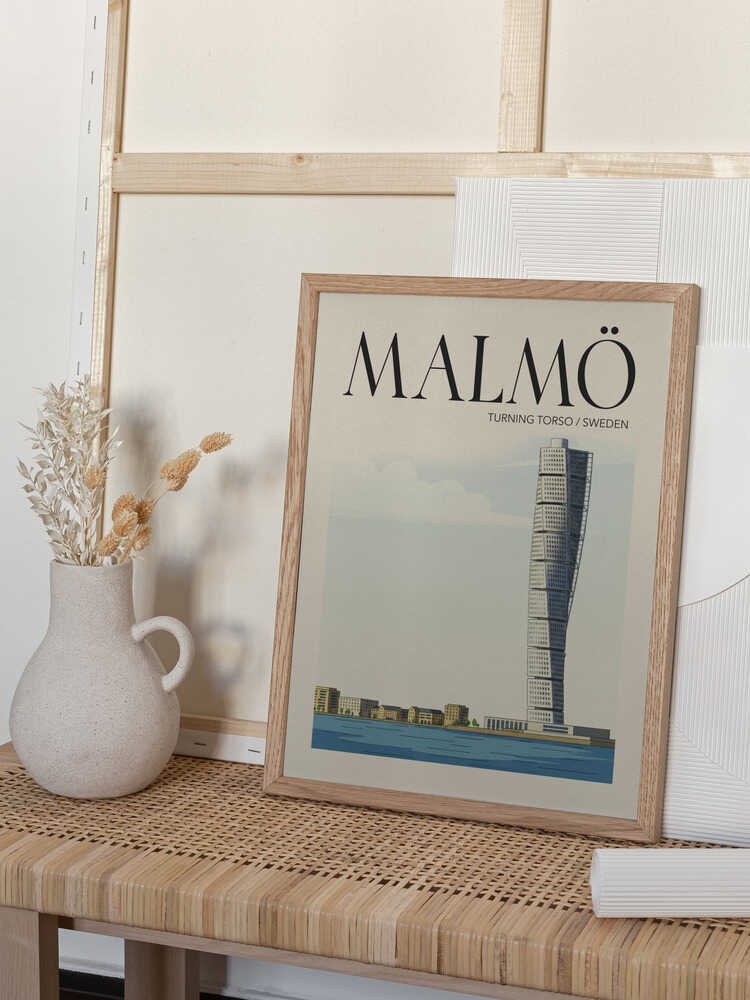 Malmö Travel Poster