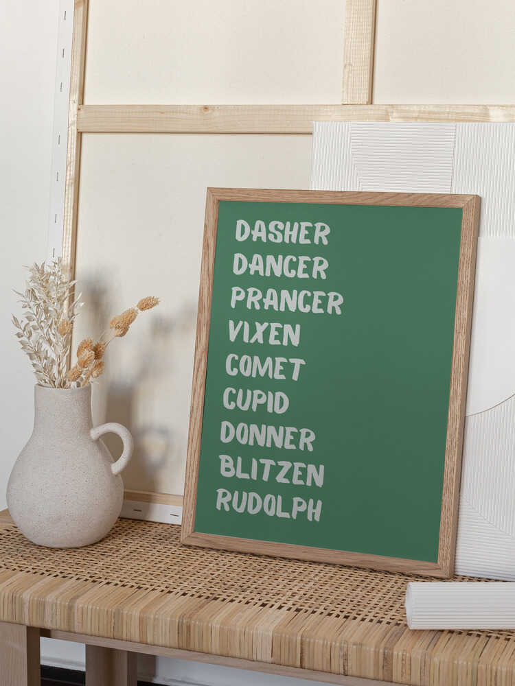 Reindeer Names - Green