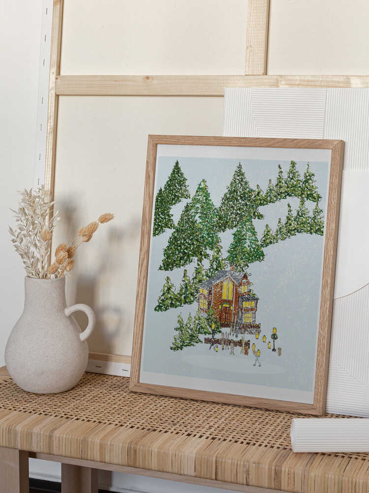 Mysig skridskoåkning
