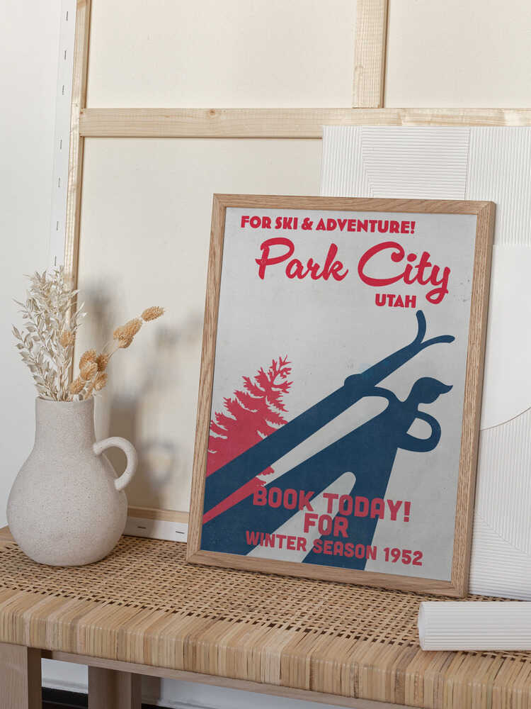 Park City – vintage skidaffisch