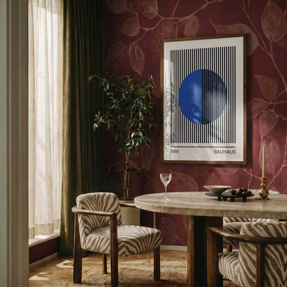 Geometric Blue Circle