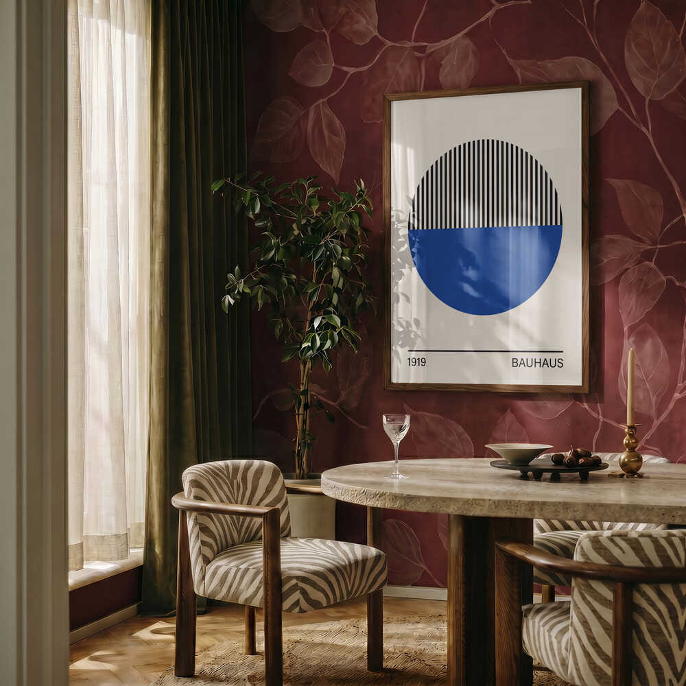 Geometric Blue Circle