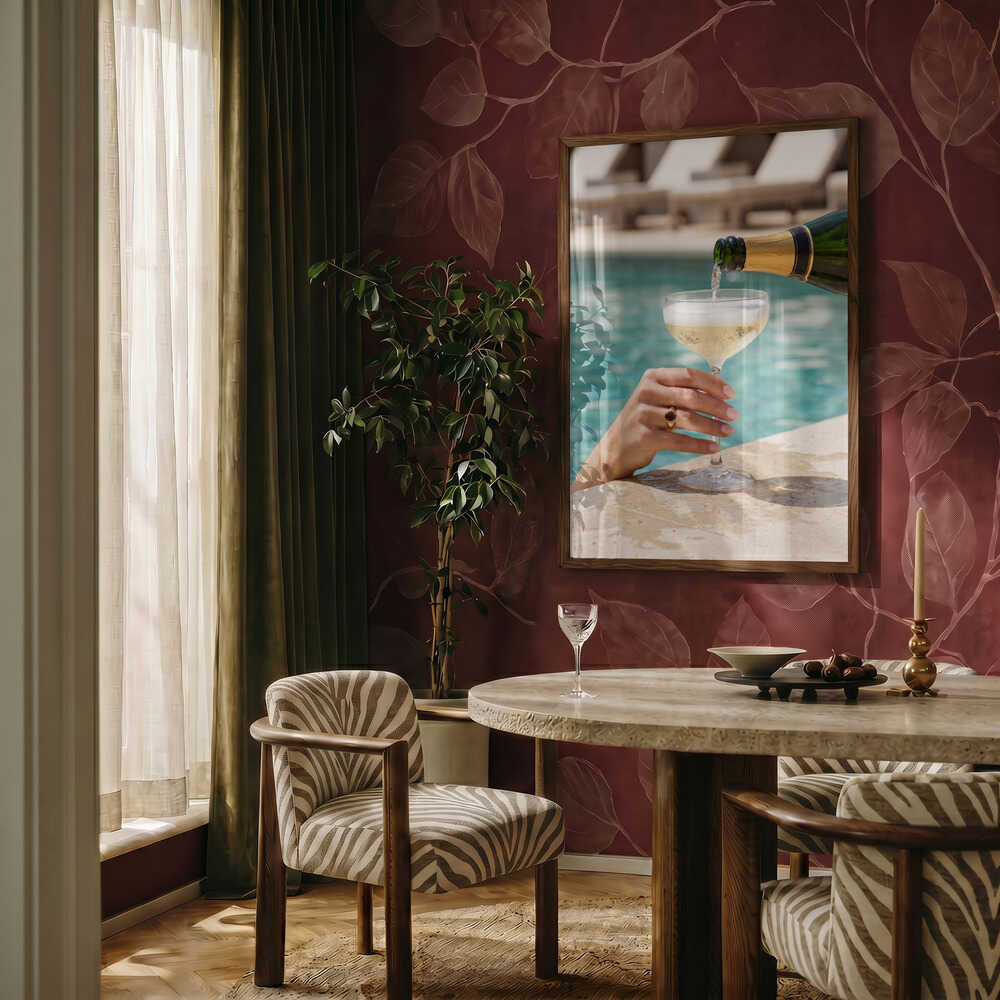 Luxury Poolside Champagne