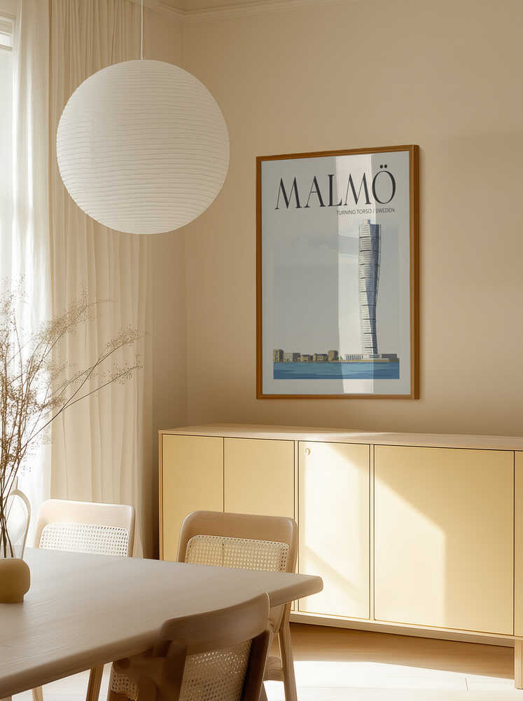 Malmö Travel Poster