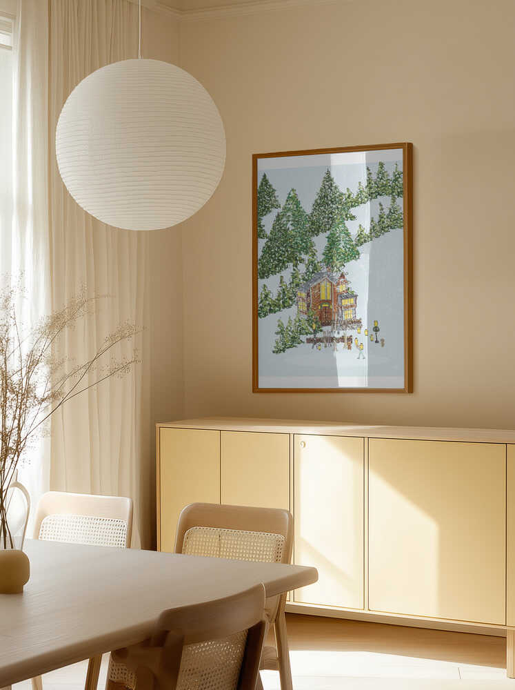 Mysig skridskoåkning