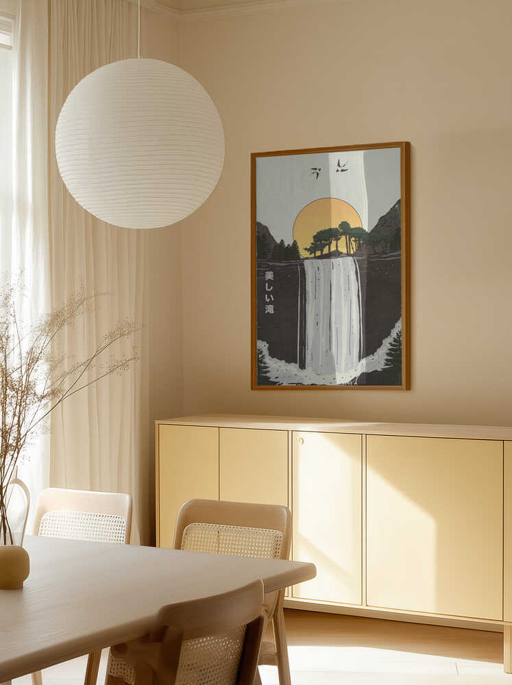 Ett vackert vattenfall