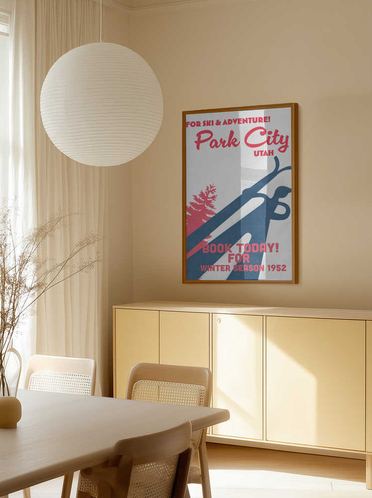 Park City – vintage skidaffisch