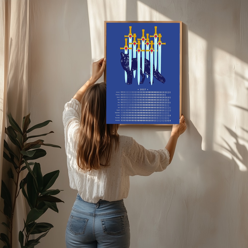 Ten Swords Wolf Calendar