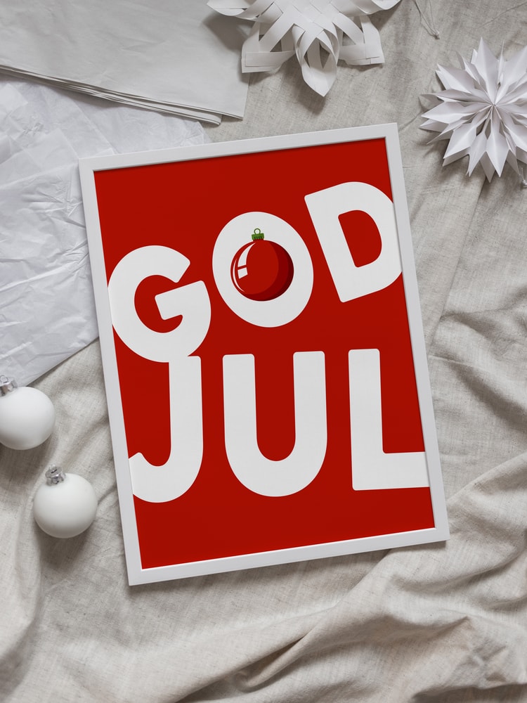 Festive God Jul Ornament