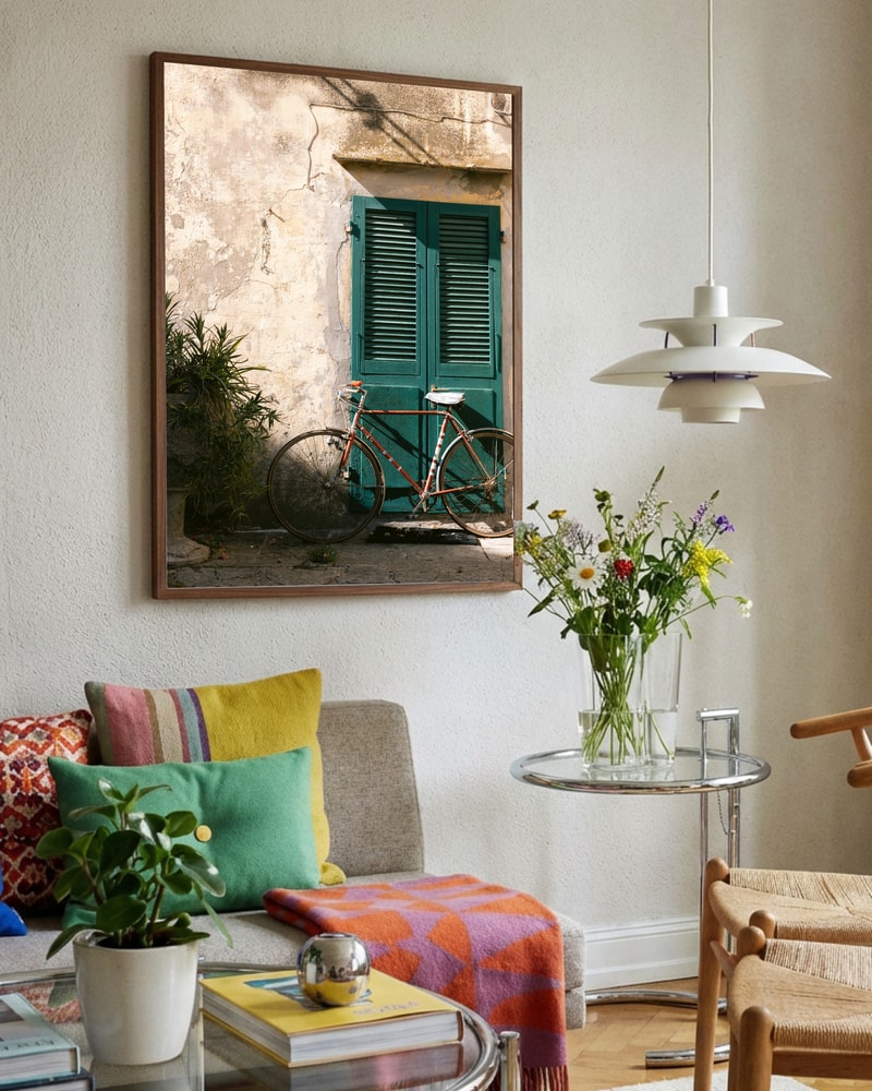 Charming Bicycle Green Shutters