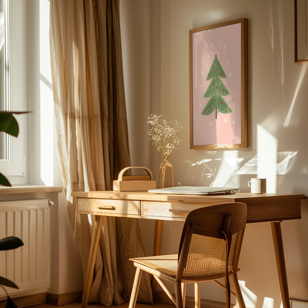 Whimsical Pink Christmas Tree