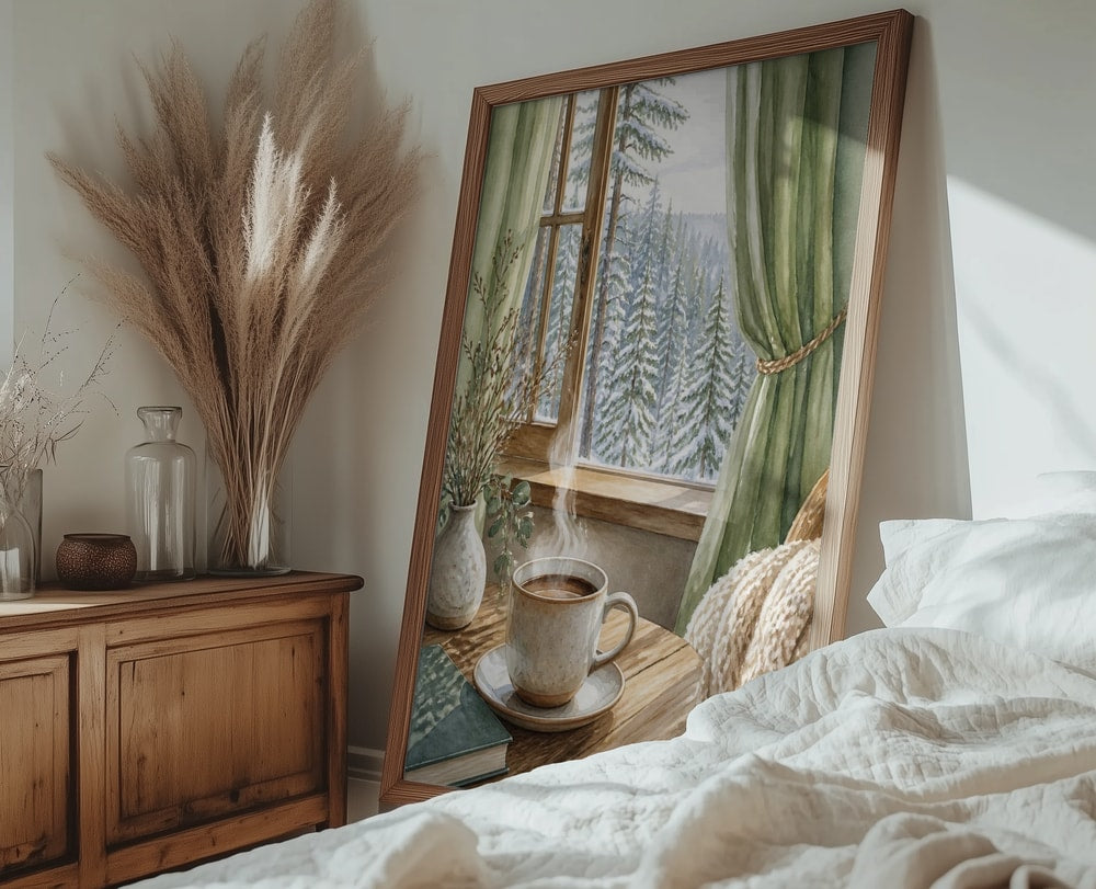 Cozy Winter Window View
