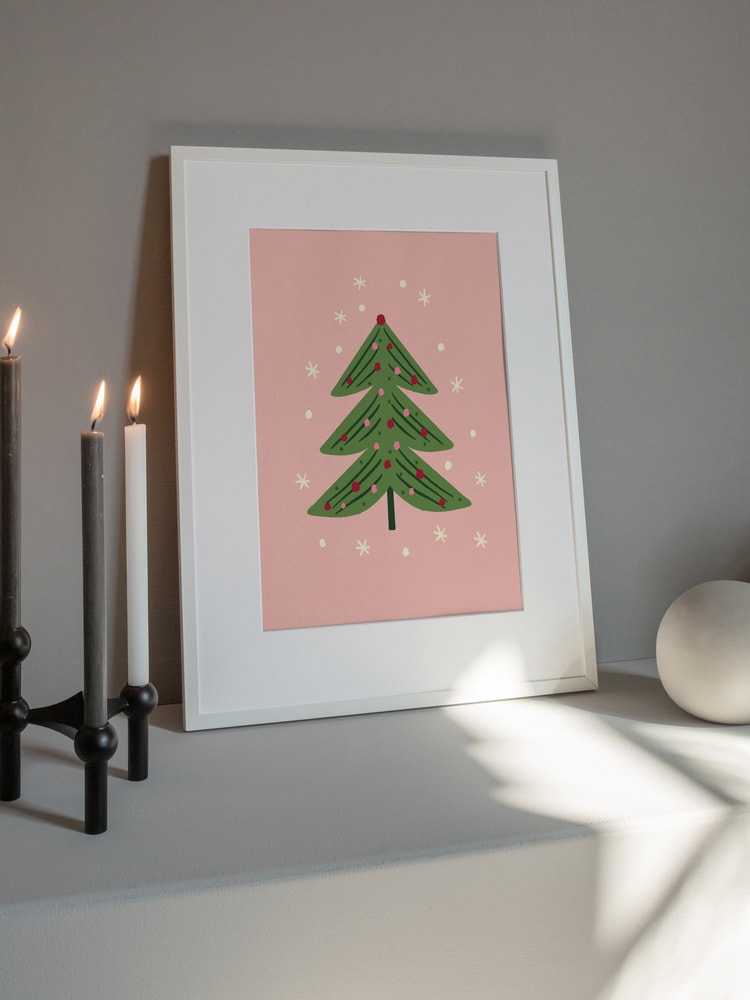 Whimsical Pink Christmas Tree
