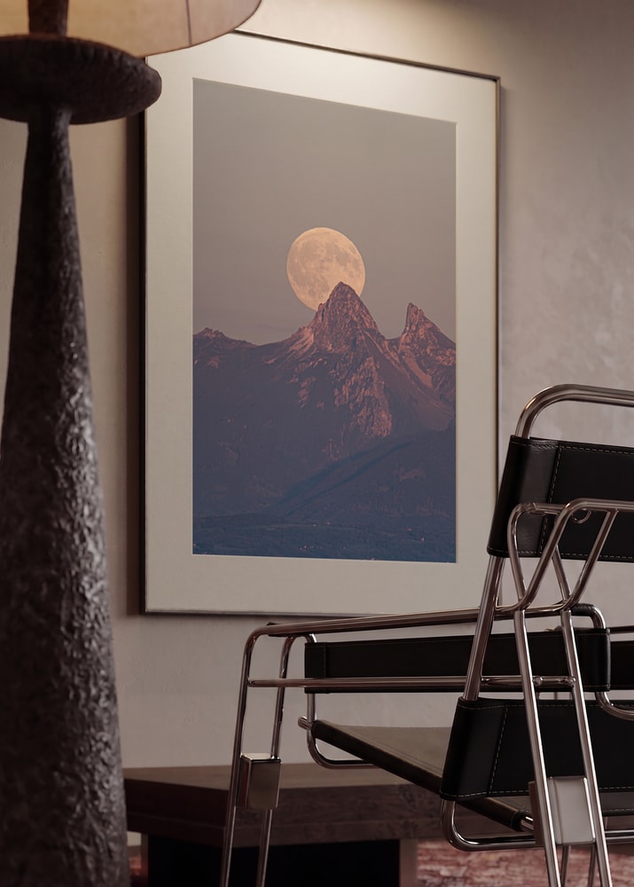 Majestic Moonlit Mountains