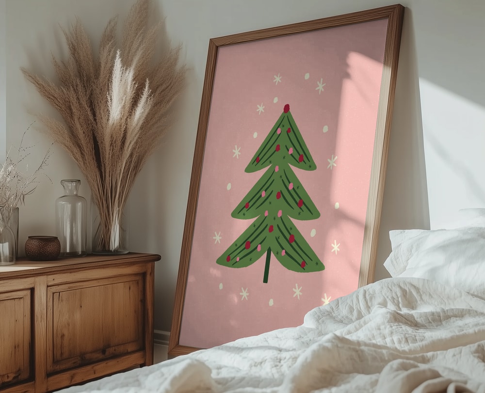 Whimsical Pink Christmas Tree