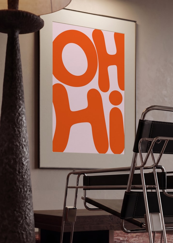 Oh Hi Orange Text