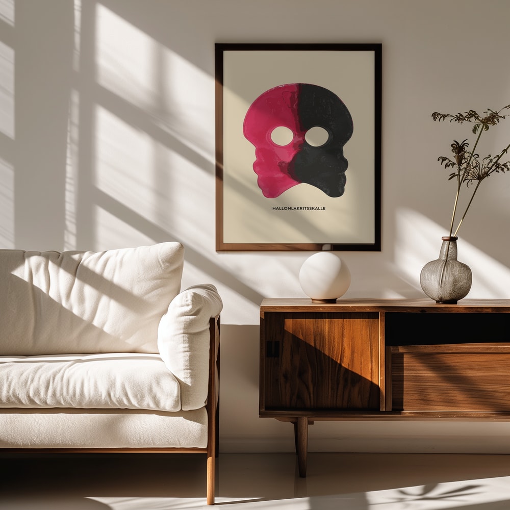 Pink Black Candy Skull