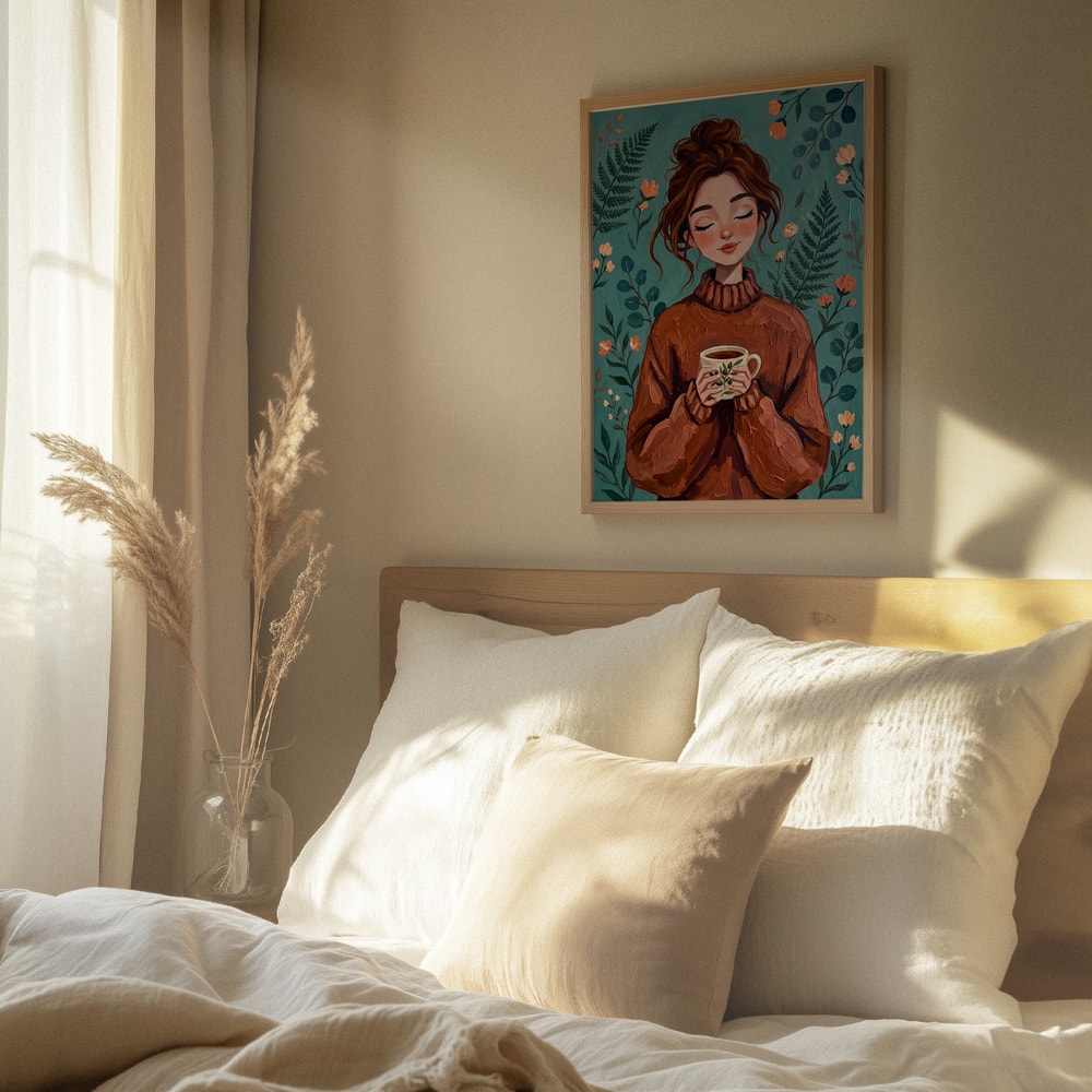 Cozy Woman Autumn Comfort