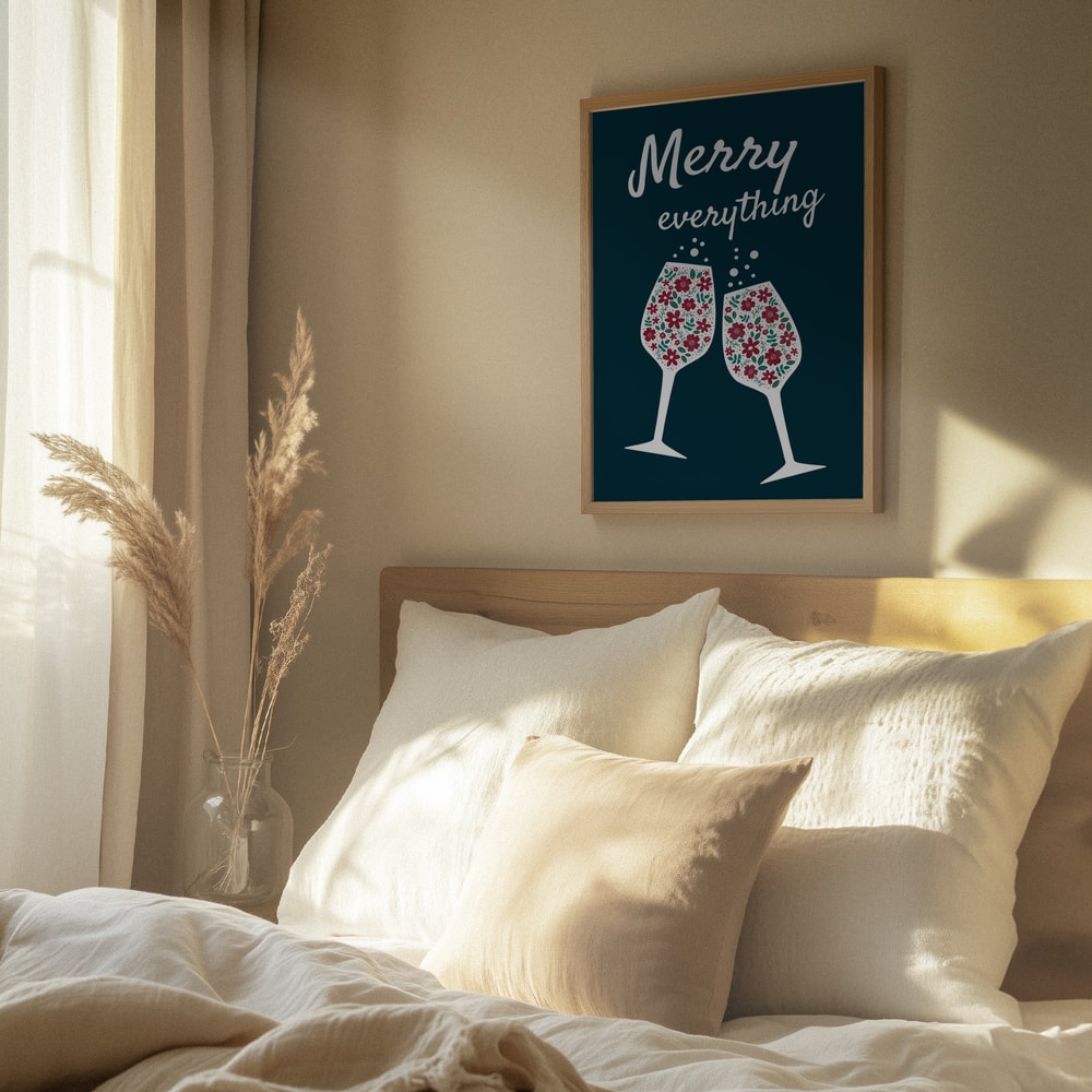 Merry Everything Floral Toast