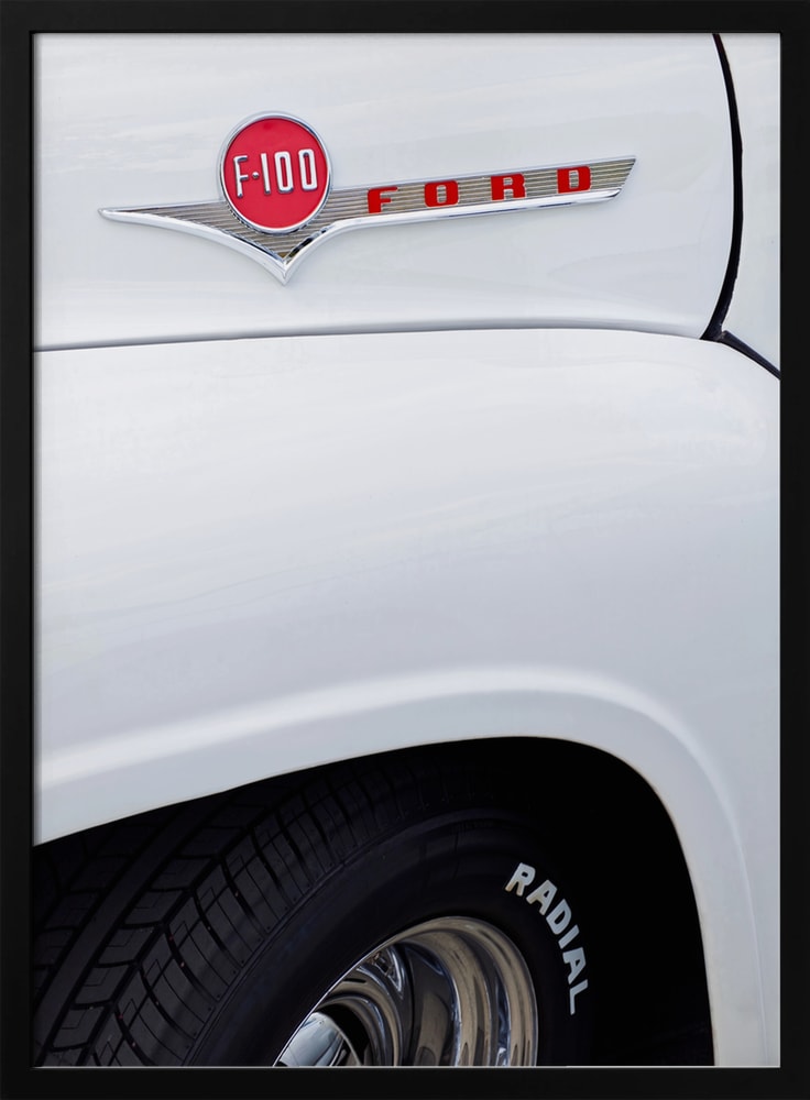 Vintage White Truck Detail