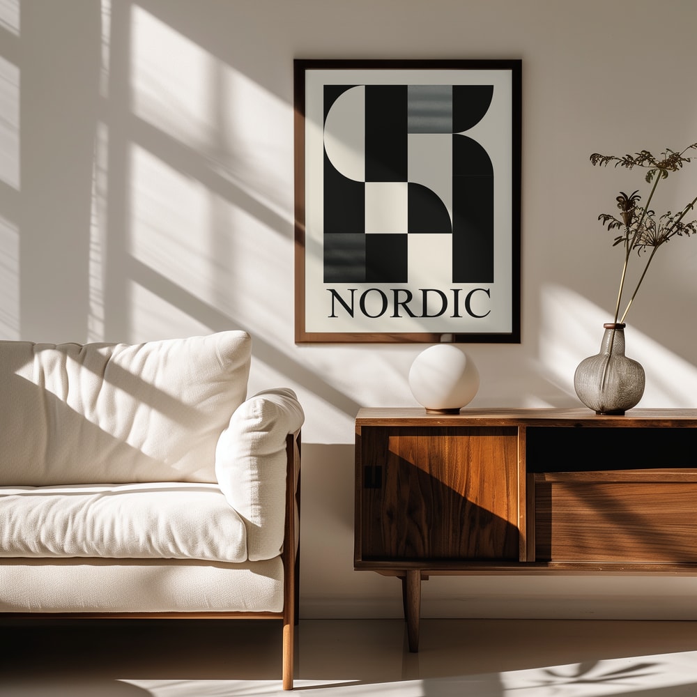 Nordic Geometric Abstract