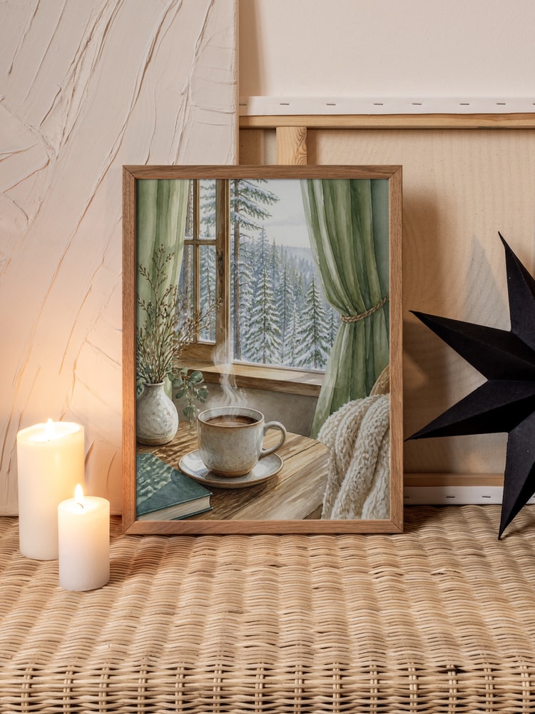 Cozy Winter Window View