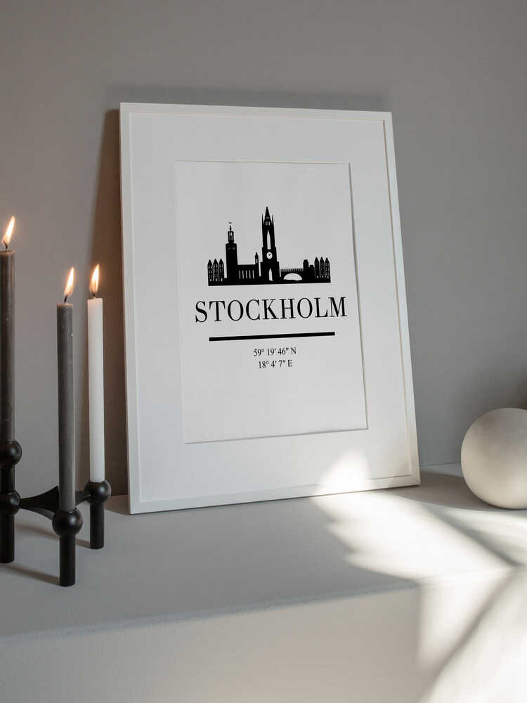 Stockholm City Silhouette