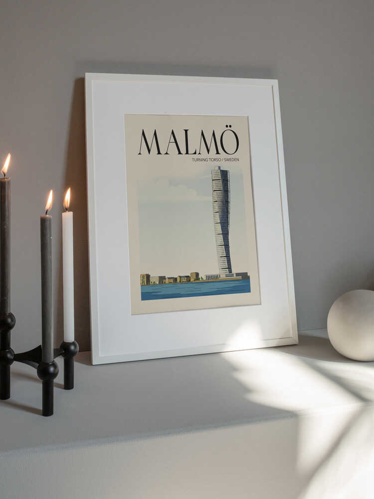 Malmö Travel Poster