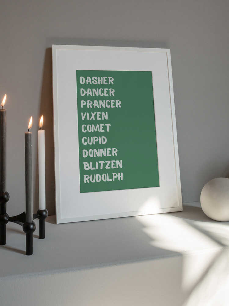 Reindeer Names - Green