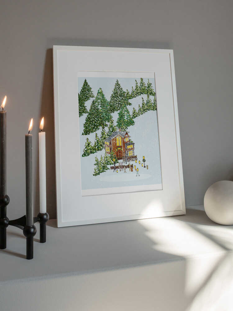 Mysig skridskoåkning