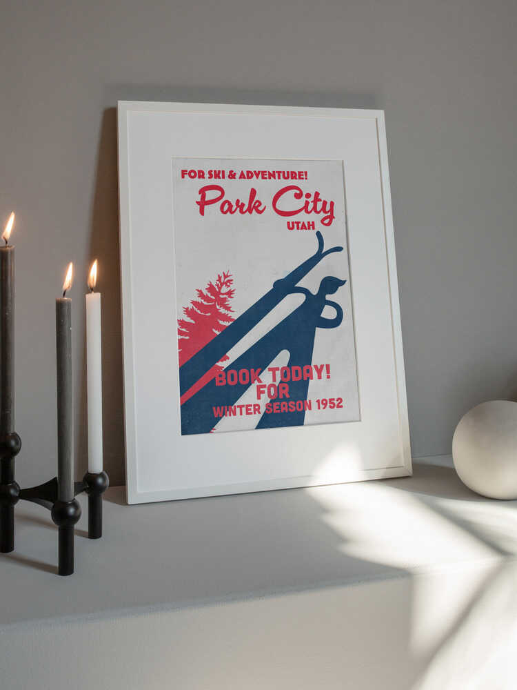Park City – vintage skidaffisch