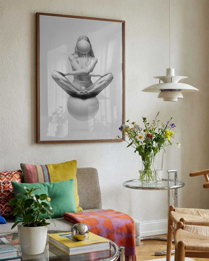 Nude Meditative Balance