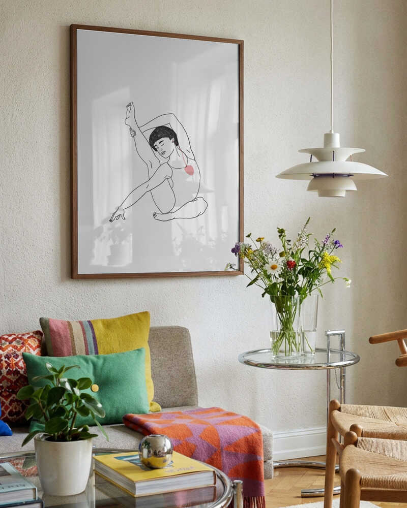 Serene Yoga Illustration