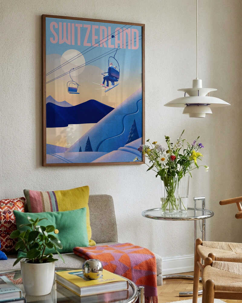 Swiss Alps Ski Lift