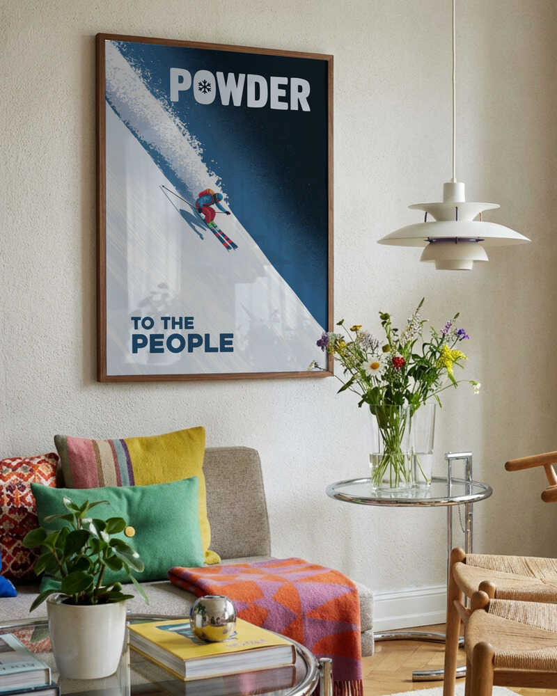 Skiing Fresh Powder